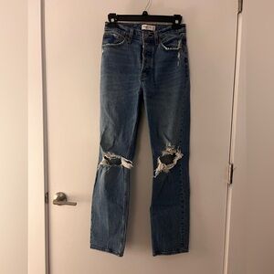 Abercrombie “the dad high rise” distressed jeans - size 25 (0)